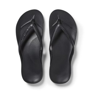 Arch Support Flip Flops – Classic – Black
