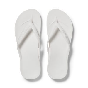 Arch Support Flip Flops – Classic – White