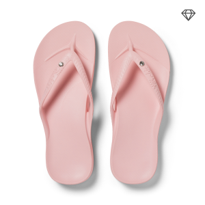 Arch Support Flip Flops – Classic – Crystal Pink